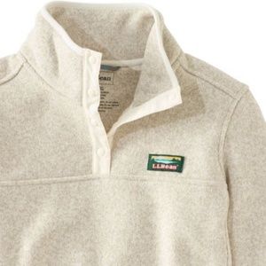 LLBean Sweater Fleece Cream SMALL